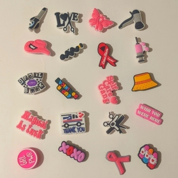 Ten pack assorted variety girly mean girls shoe charms - Picture 2 of 9